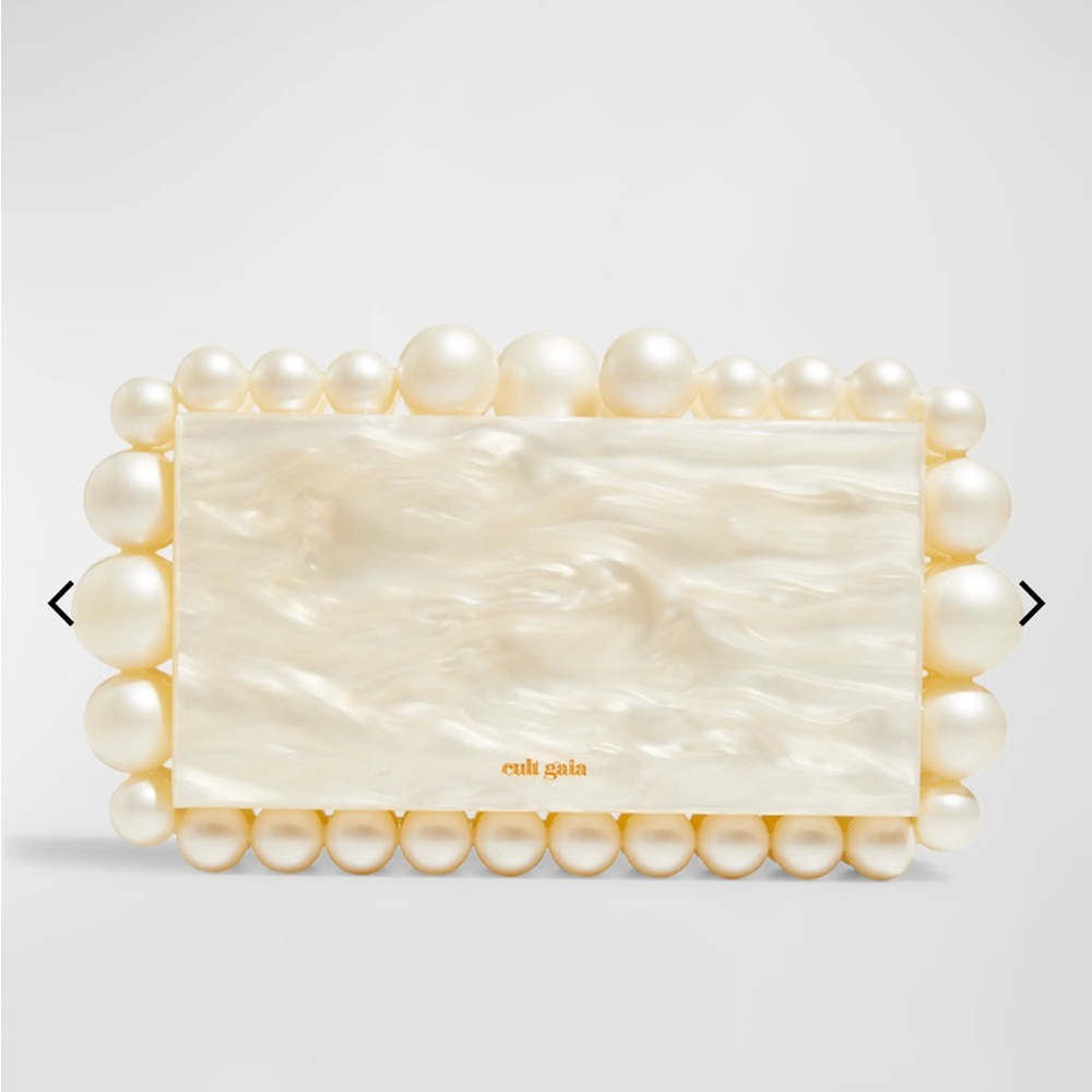 Cult Gaia Eos Acrylic Pearl Clutch, used twice